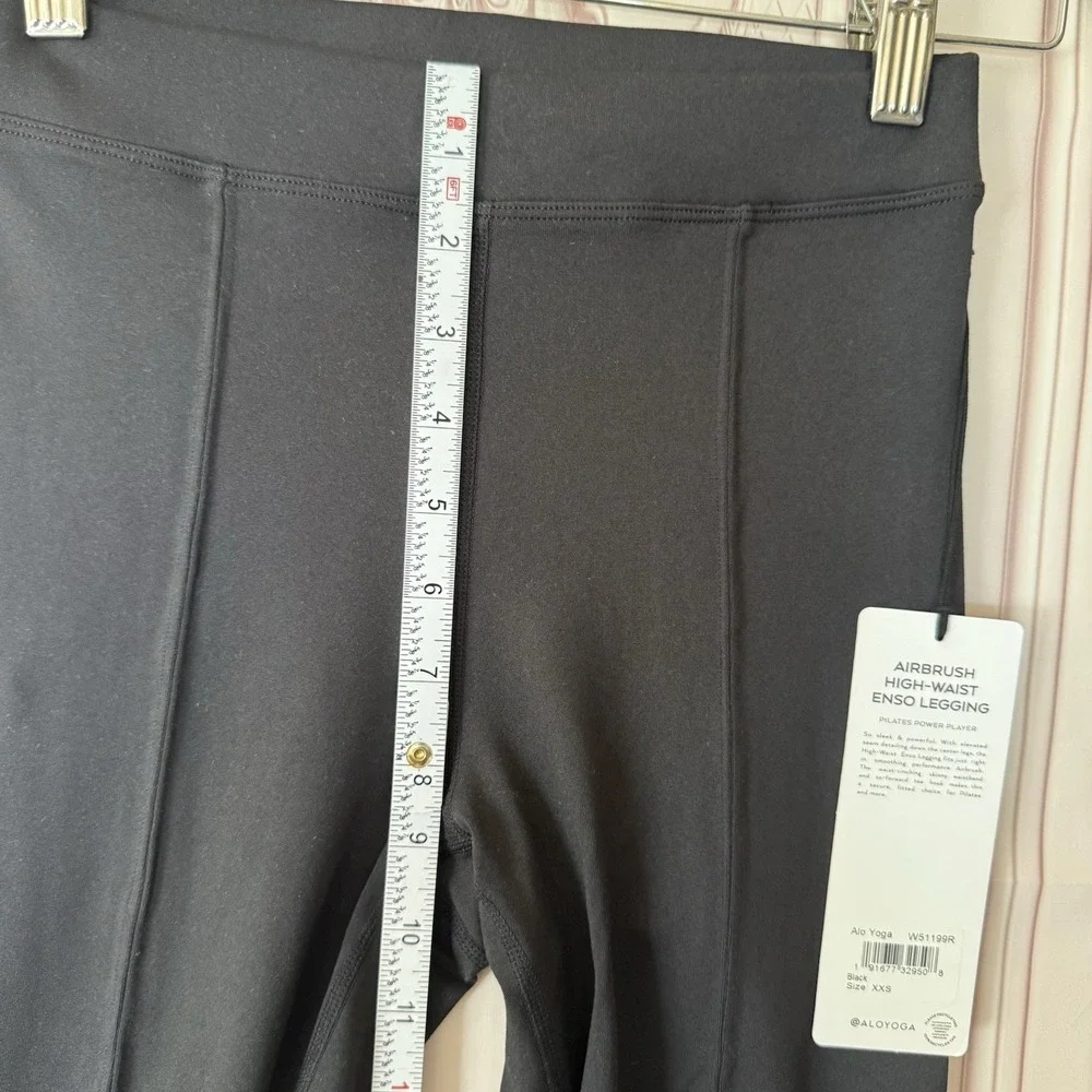 Alo Yoga Airbrush High-Waist Enso Stirrup Legging Black Sz XXS NWT Pilates